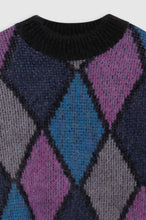 Afbeelding in Gallery-weergave laden, Anine Bing Sydney Crew Sweater Multi Diamond Style #A-09-10186-MTL1