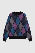 Afbeelding in Gallery-weergave laden, Anine Bing Sydney Crew Sweater Multi Diamond Style #A-09-10186-MTL1