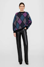 Afbeelding in Gallery-weergave laden, Anine Bing Sydney Crew Sweater Multi Diamond Style #A-09-10186-MTL1