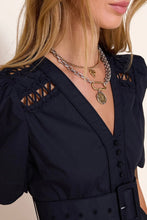 Afbeelding in Gallery-weergave laden, Scarlett Poppies EUPHORIC SHORT DRESS Onyx Black