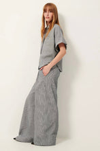 Afbeelding in Gallery-weergave laden, Sessùn RIDOOSEER Wide-leg elastic pants Coutil Blu