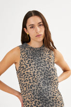 Afbeelding in Gallery-weergave laden, Rabens Saloner PIPER LEOPARD PRINT TANK TOP I LEOPARD