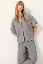 Afbeelding in Gallery-weergave laden, Sessùn DELLA Short pockets shirt Coutil Blu