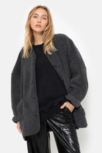 Afbeelding in Gallery-weergave laden, Âme Antwerp HANNAH DARK GREY TEDDY OVERSIZED JACKET