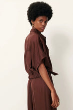 Afbeelding in Gallery-weergave laden, Sessùn Alfassa Tied Blouse Night Moka