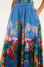 Afbeelding in Gallery-weergave laden, Farm Rio 348816 26030 DREAM LANDSCAPE MULTICOLOR MIDI SKIRT