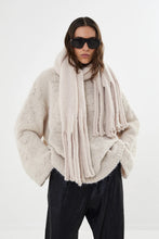 Afbeelding in Gallery-weergave laden, Rabens Saloner Duel Knit Oversize Sweater Elsie Beige W24303302