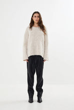 Afbeelding in Gallery-weergave laden, Rabens Saloner Duel Knit Oversize Sweater Elsie Beige W24303302