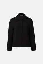 Afbeelding in Gallery-weergave laden, MARVILLE ROAD THE ALBA JACKET Heavy Jersey Stretch Crêpe BLACK