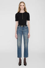 Afbeelding in Gallery-weergave laden, ANINE BING ALESSIA TEE BLACK A-08-10315-BLK26