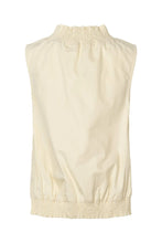 Afbeelding in Gallery-weergave laden, Rabens Saloner Poplin Heavy Shirring Top - Fiola Champagne W25285104
