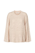 Afbeelding in Gallery-weergave laden, Rabens Saloner Duel Knit Oversize Sweater Elsie Beige W24303302