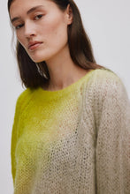 Afbeelding in Gallery-weergave laden, Rabens Saloner JASMIN Cross dye boxy sweater I Limeade pelican combo W25411301