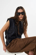 Afbeelding in Gallery-weergave laden, Rabens Saloner Glazed Top Alliyas Black W24367101