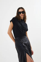 Afbeelding in Gallery-weergave laden, Rabens Saloner Glazed Skirt Naline Black W24367102