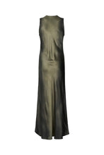 Afbeelding in Gallery-weergave laden, Rabens Saloner Graffiti Bias Dress Wide Strap Venus Olive Charcoal Combo W24381111
