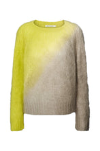 Afbeelding in Gallery-weergave laden, Rabens Saloner JASMIN Cross dye boxy sweater I Limeade pelican combo W25411301