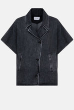 Afbeelding in Gallery-weergave laden, Âme Antwerp LAUREN DARK GREY COTTON DENIM TRENCH