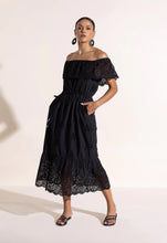 Afbeelding in Gallery-weergave laden, Scarlett Poppies Tiorienne Midi Dress Onyx Black