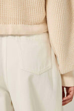 Afbeelding in Gallery-weergave laden, Sessùn BONNY Cropped ribbed cardigan Fleur de Sel