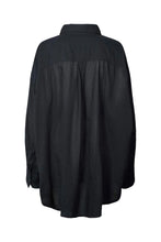 Afbeelding in Gallery-weergave laden, Rabens Saloner NOAH Cotton oversized shirt I Black