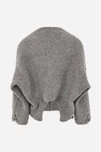 Afbeelding in Gallery-weergave laden, Rabens Saloner SHEEP KNIT REVERSE JACKET - EMEL W26437311 Grey melange