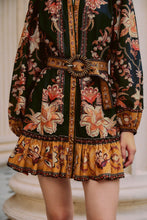 Afbeelding in Gallery-weergave laden, Farm Rio MAJESTIC GARDEN BLACK MINI DRESS MAJESTIC GARDEN BLACK 26068 Style #344142