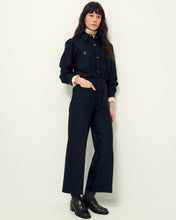 Afbeelding in Gallery-weergave laden, Sessun Alberwool Pantalon Droit A Plis Black Black 24107014