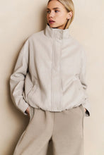 Afbeelding in Gallery-weergave laden, YAYA Faux Leather Jacket With Baloo Chalk White 02-009060-508