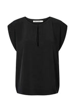Afbeelding in Gallery-weergave laden, Rabens Saloner Sandwashed Blouse ROSALYN W24267106 Black