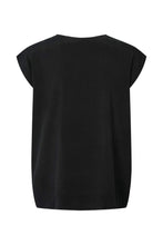 Afbeelding in Gallery-weergave laden, Rabens Saloner Sandwashed Blouse ROSALYN W24267106 Black