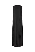 Afbeelding in Gallery-weergave laden, Rabens Saloner Sandwashed Long PLacket Dress CHILI W24267105 Black