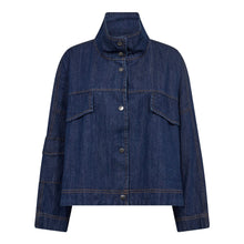 Afbeelding in Gallery-weergave laden, Co'couture DelinaCC Denim Box Jacket 30170 555 Dark Denim