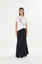 Afbeelding in Gallery-weergave laden, Rabens Saloner Sandwashed Long Skirt JELENA W24267102 Black