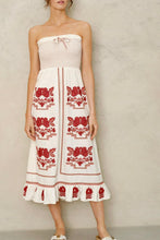Afbeelding in Gallery-weergave laden, M.A.B.E. Carmi Sundress - Ecru/Red