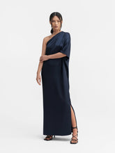 Afbeelding in Gallery-weergave laden, Ahlvar Gallery Ella satin dress midnight blue