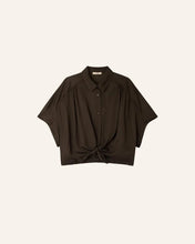 Afbeelding in Gallery-weergave laden, Sessùn 26110005 ALFASSA NIGHT Tied blouse 02347 Obscura
