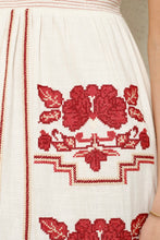Afbeelding in Gallery-weergave laden, M.A.B.E. Carmi Sundress - Ecru/Red