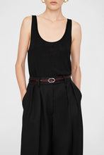Afbeelding in Gallery-weergave laden, Anine Bing Mini Mara Belt Burgundy Small Embossed A-12-10549-BGN1