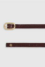 Afbeelding in Gallery-weergave laden, Anine Bing Mini Mara Belt Burgundy Small Embossed A-12-10549-BGN1