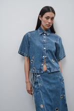 Afbeelding in Gallery-weergave laden, Closed Short Sleeve Denim Shirt Mid Blue C94095-18S-WE
