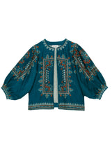 Afbeelding in Gallery-weergave laden, M.A.B.E EDEN PRINT JKT Blue/Multi