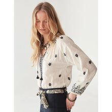 Afbeelding in Gallery-weergave laden, Maison Hotel SANTORINI SYBILLE BLOUSE BLUE LAGOON