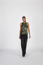 Afbeelding in Gallery-weergave laden, Rabens Saloner Clover Sequins Tank Top - Lilos Army Green W25232101