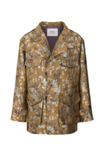 Afbeelding in Gallery-weergave laden, Rabens Saloner OTTOMAN JACQUARD JACKET - FEODORA W25308104 Golden Combo