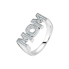 Afbeelding in Gallery-weergave laden, Maria Black Mom Sky Ring 925 Sterling Silver | White Rhodium Plating
