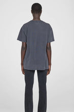 Afbeelding in Gallery-weergave laden, Anine Bing Vintage Bing Tee Washed Black With Blue A-08-2001-012