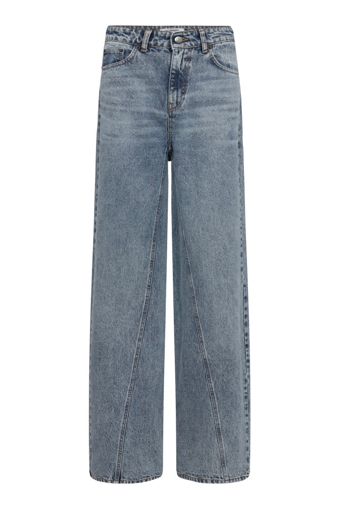 Co'couture VikaCC Wide Seam Jeans Blue 31185 552