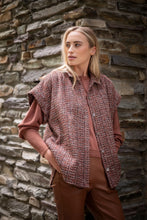 Afbeelding in Gallery-weergave laden, Ruby Tuesday Chama Oversized Short Sleeve Shirt  Red Ochre T309-1208
