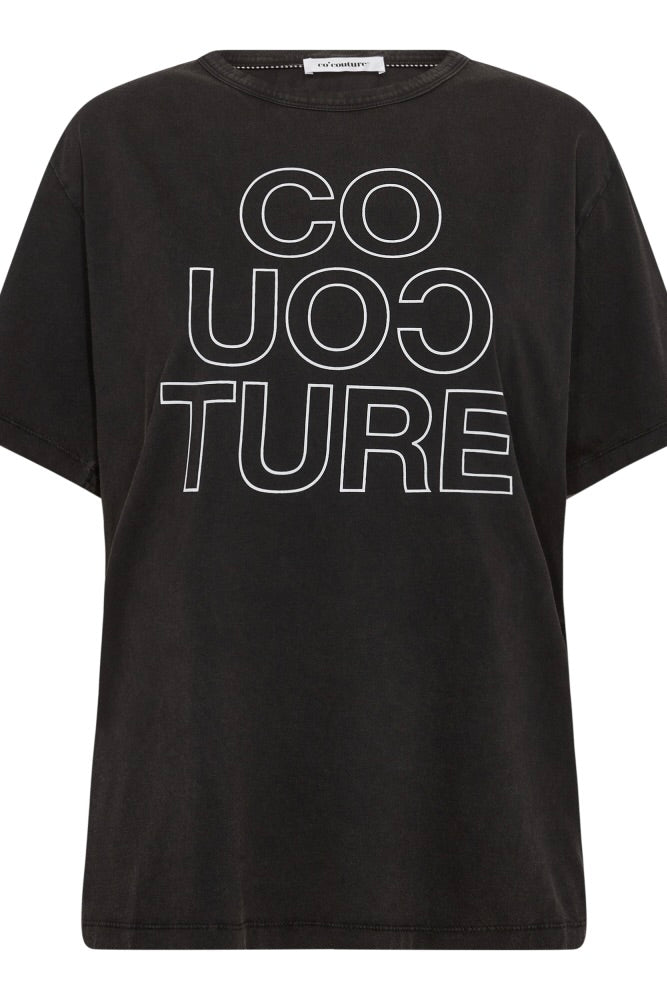 Co'couture AcidCC Outline Oversize Tee Black 33058 96